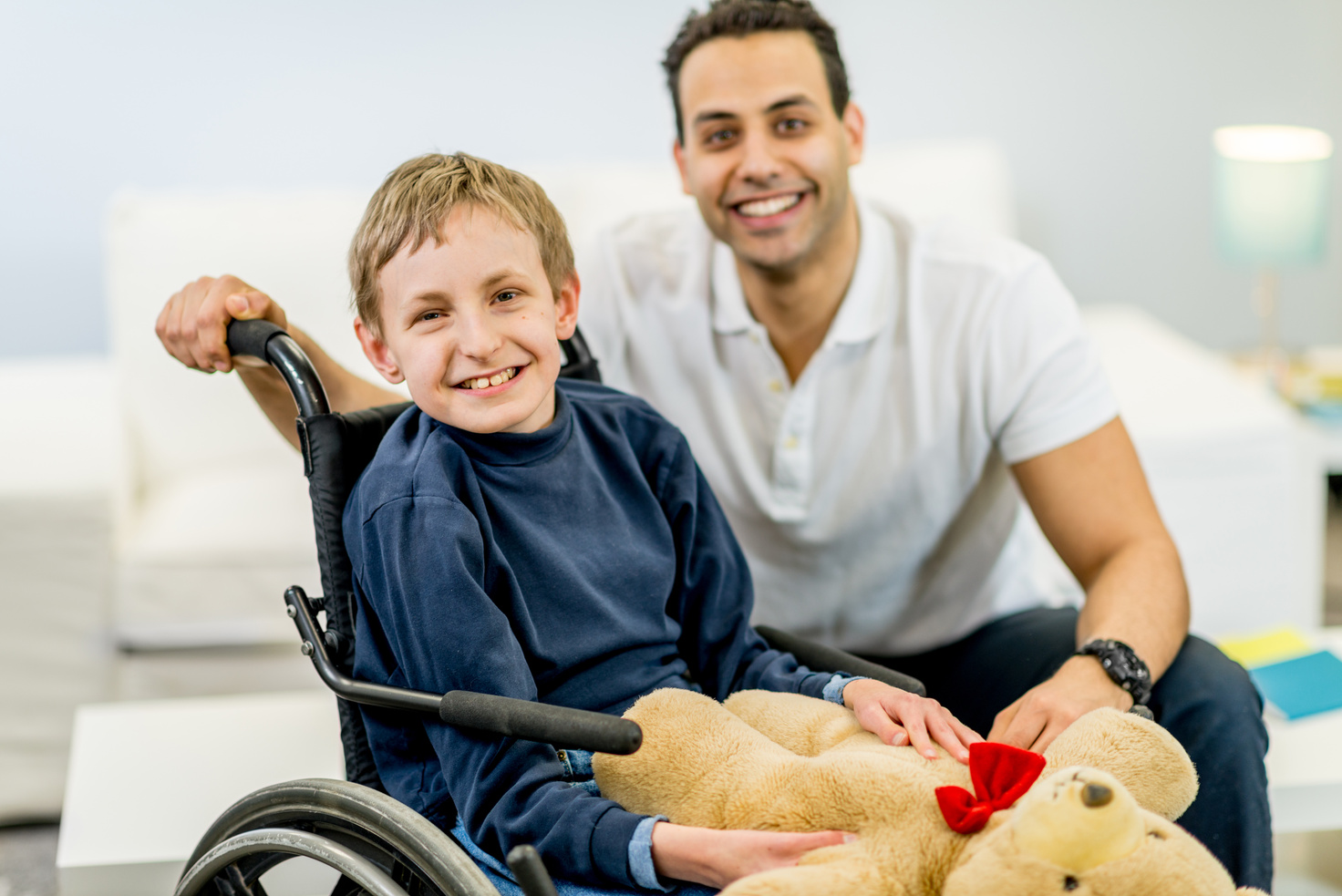 Boy with Developmental Disability
